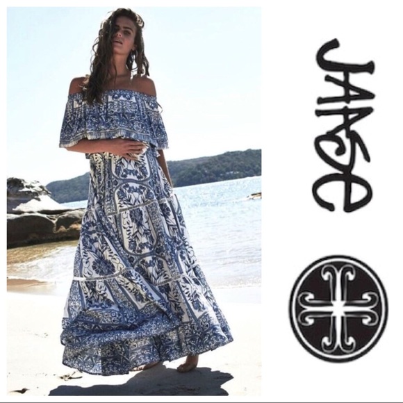 NWT LF Jaase Two Piece Boho Top Skirt Dress Set - Picture 3 of 8